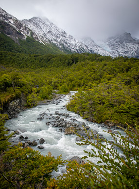 Unnamed river fed from Southern Patagonian Ice Cap