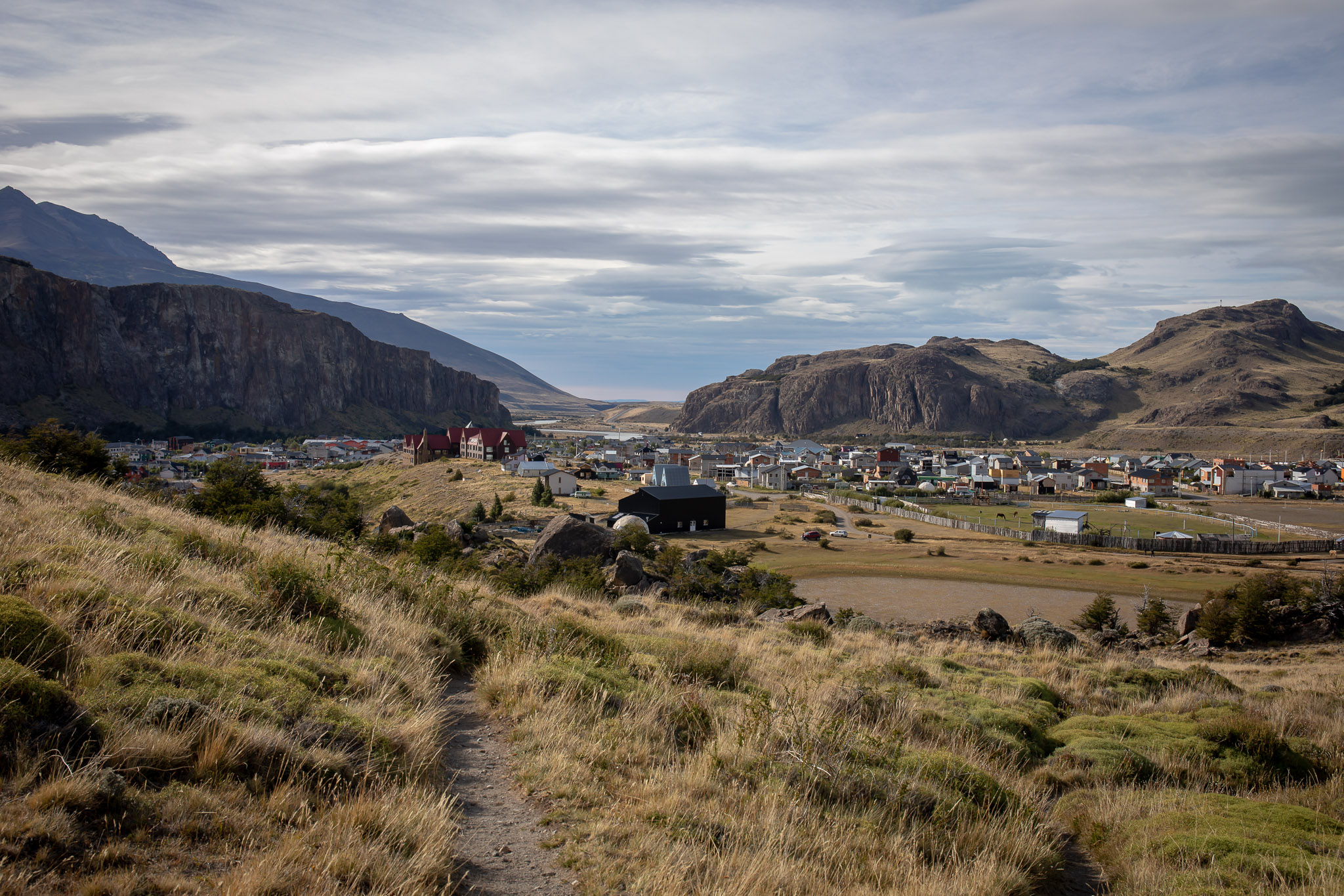 Climbing out of El Chaltén