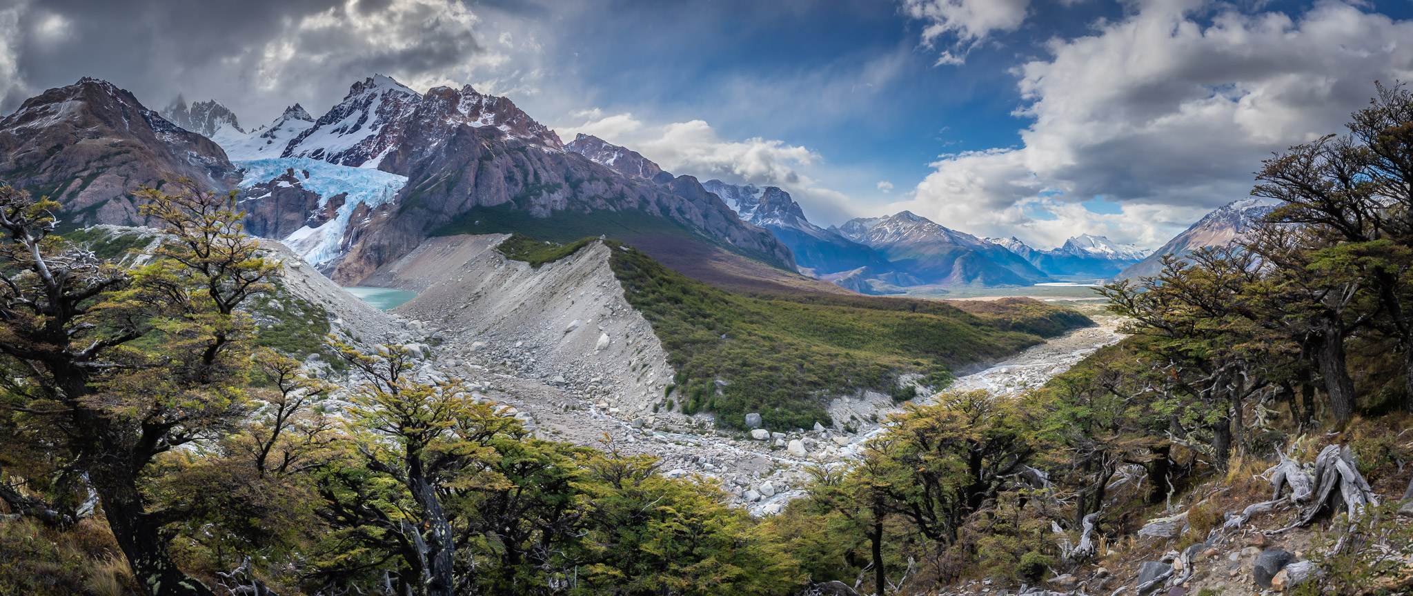 Piedras Blancas Glacier & Rio Blanco Valley