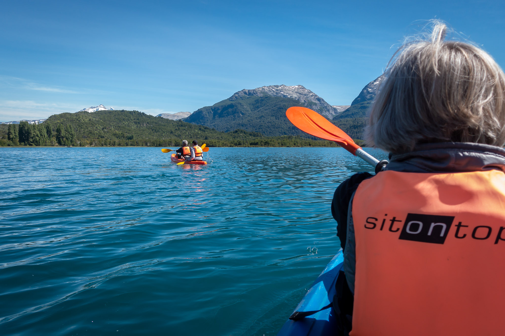 Kayaking on Lake Mascardi