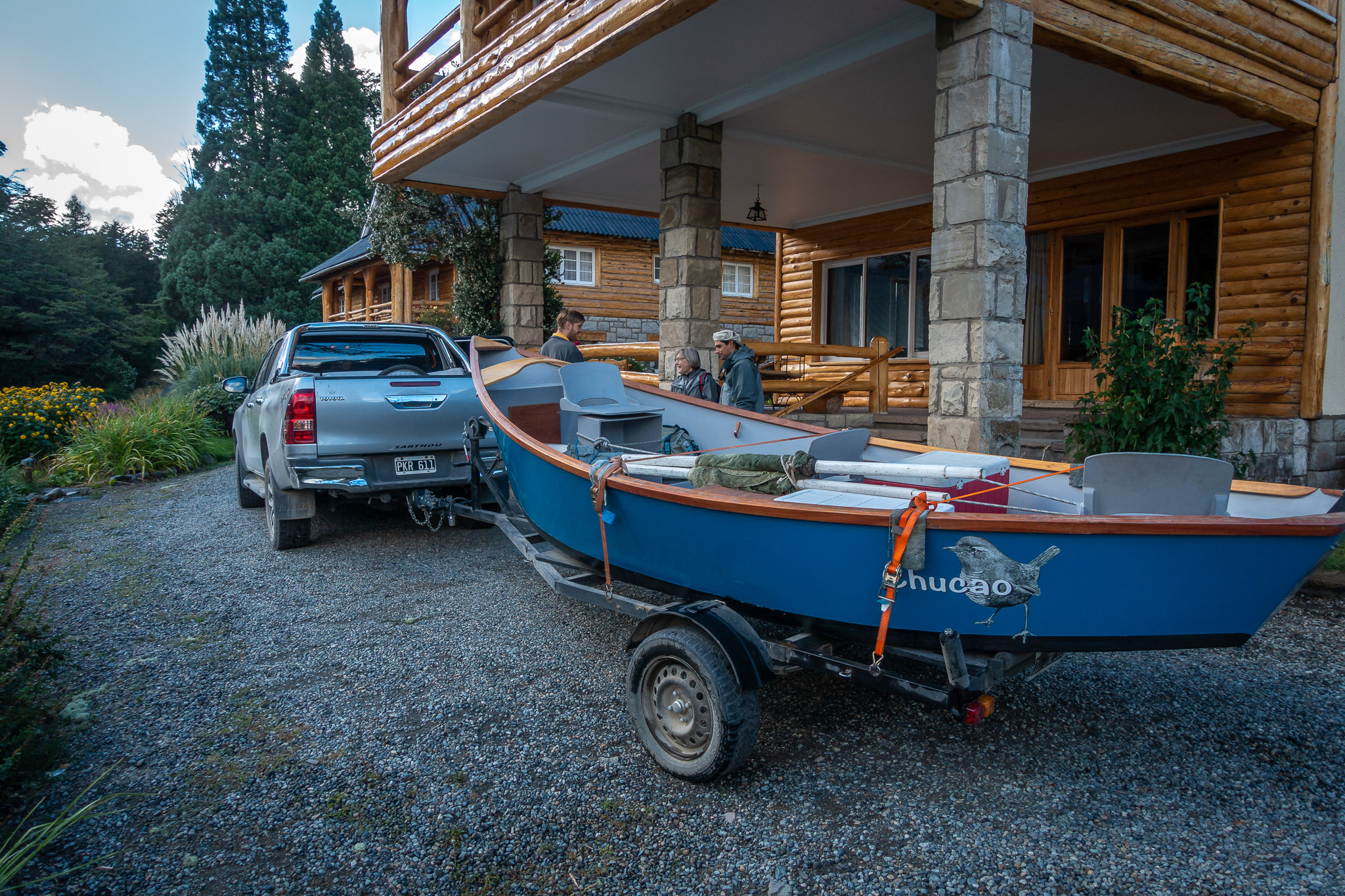 Heading out from Hotel Tronador for fishing