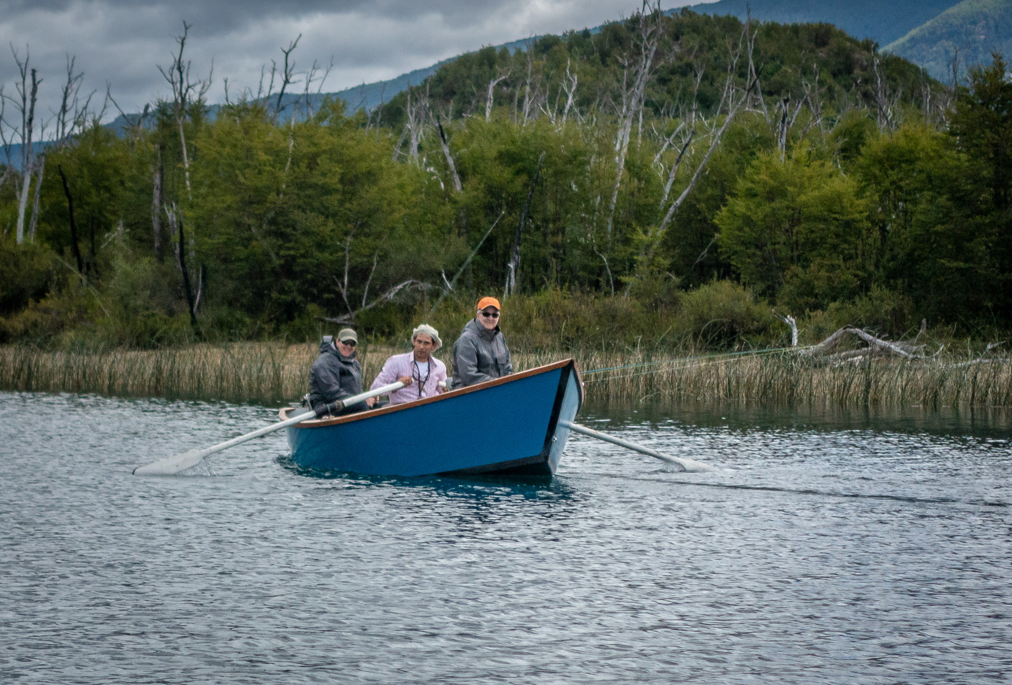 Happy fishers