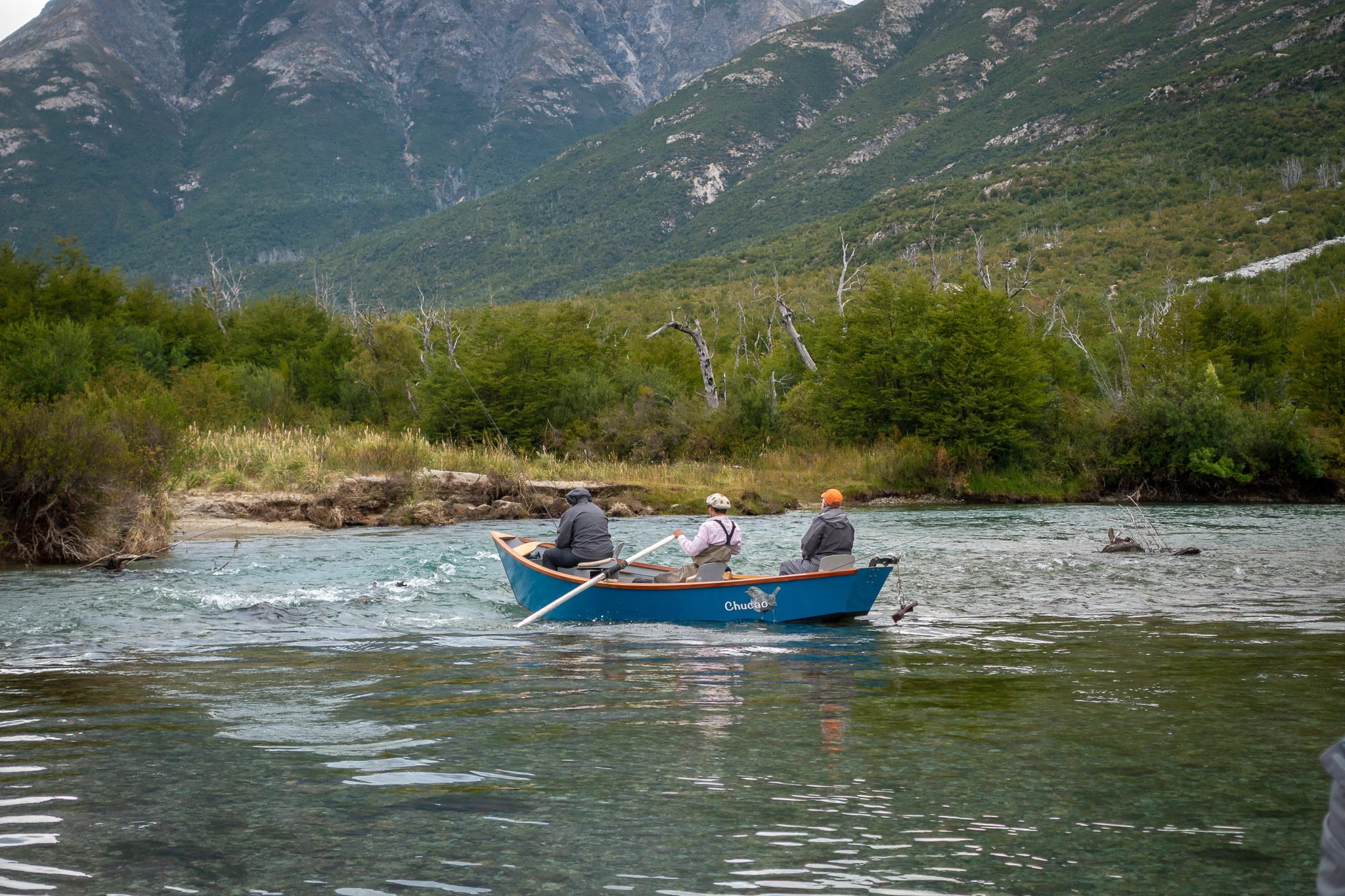 Fishing Manso River, below Lake Masco