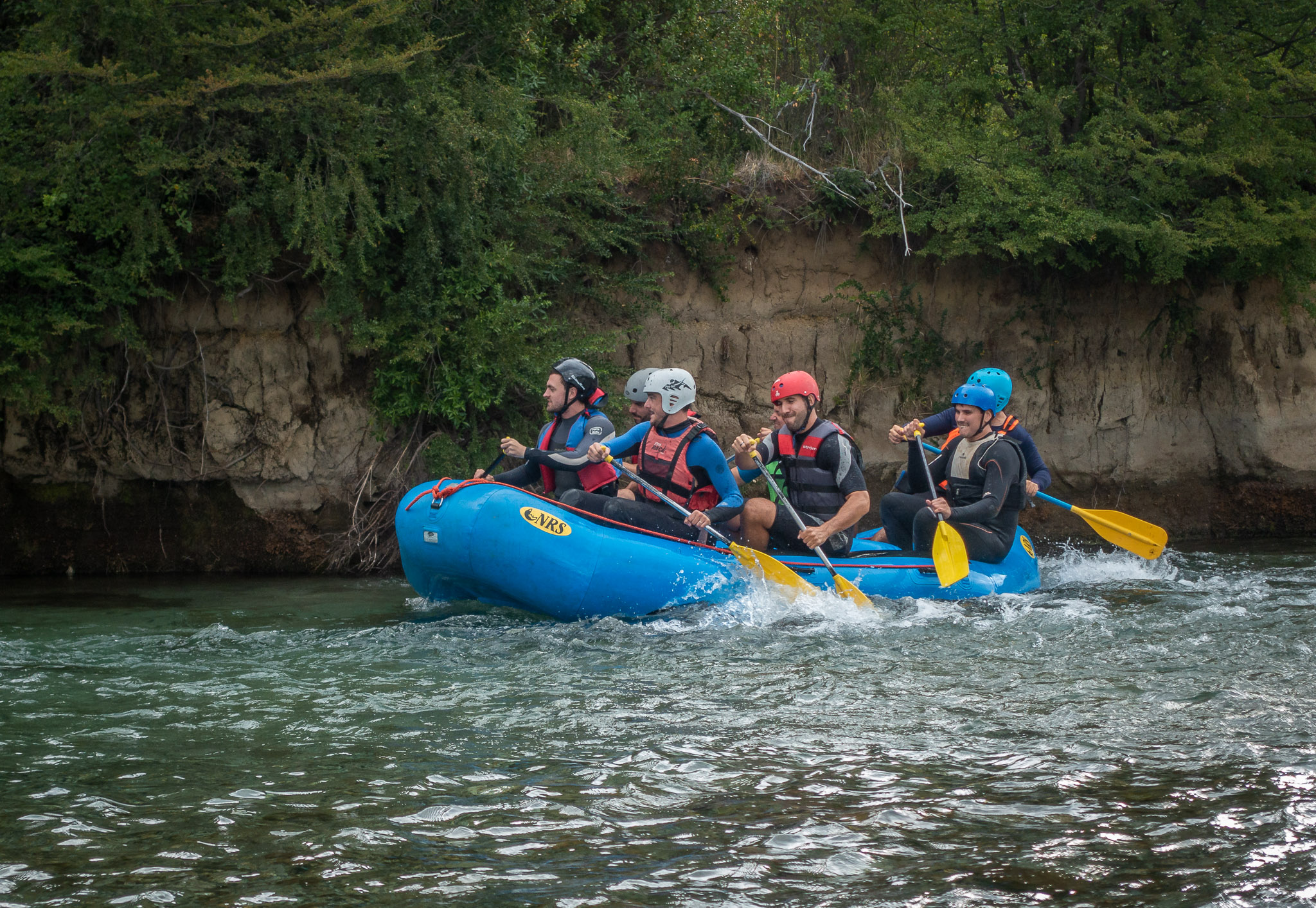 Rafting the Manso River, below Lake Masco