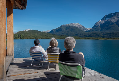 Enjoying Lake Mascardi at Hotel Tronador