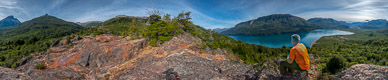 Lake Mascardi from the Red Castle viewpoint