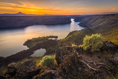 Lake Billy Chinook Sunset, Central Oregon