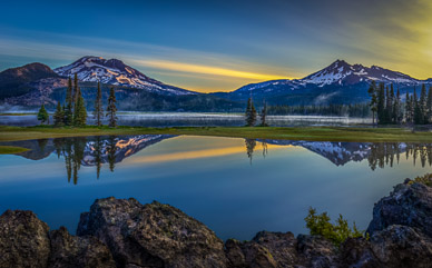 Sparks Lake Sunrise, Oregon Cascades