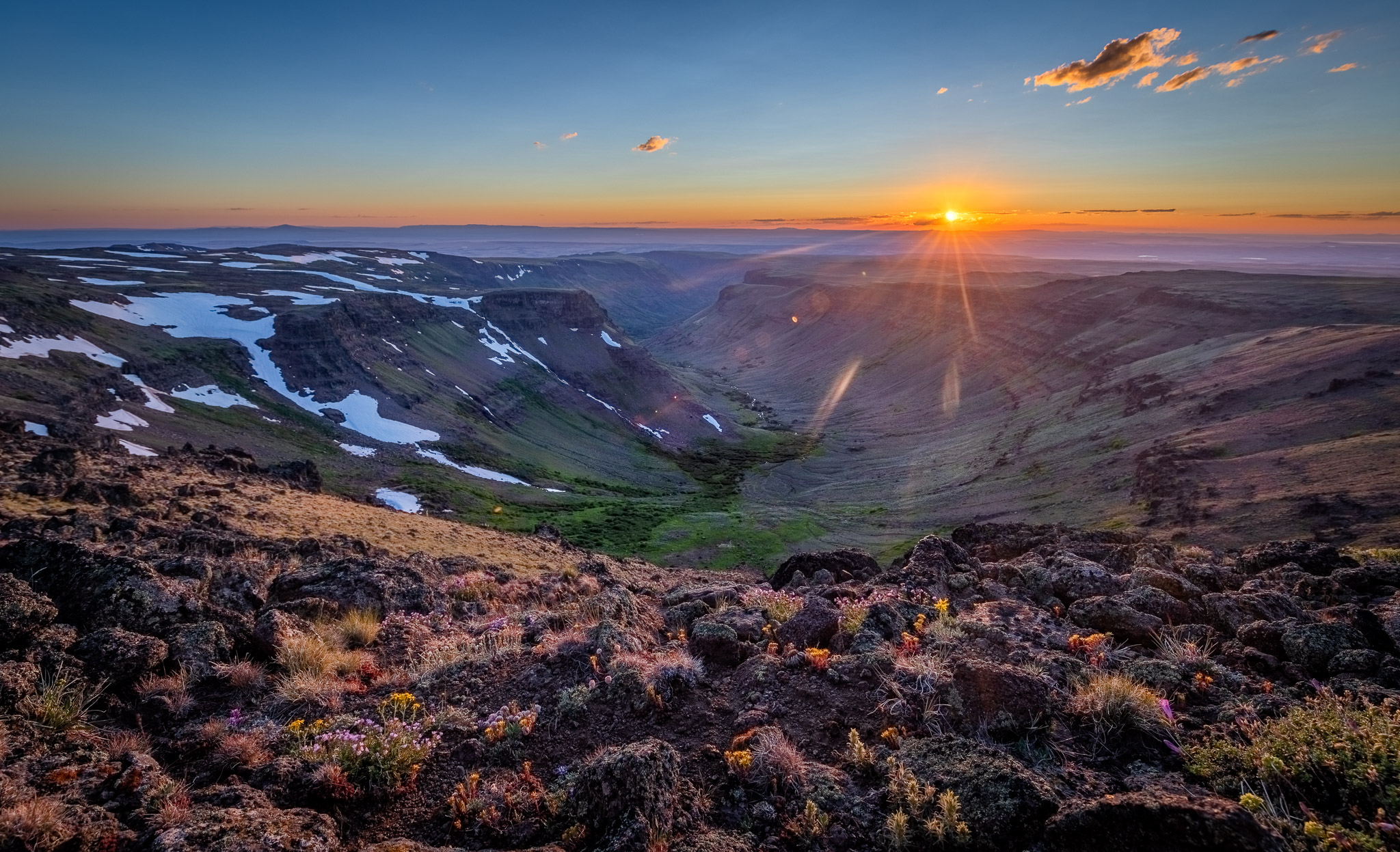 Sunset over Little Blitzen Gorge