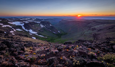 Sunset over Little Blitzen Gorge