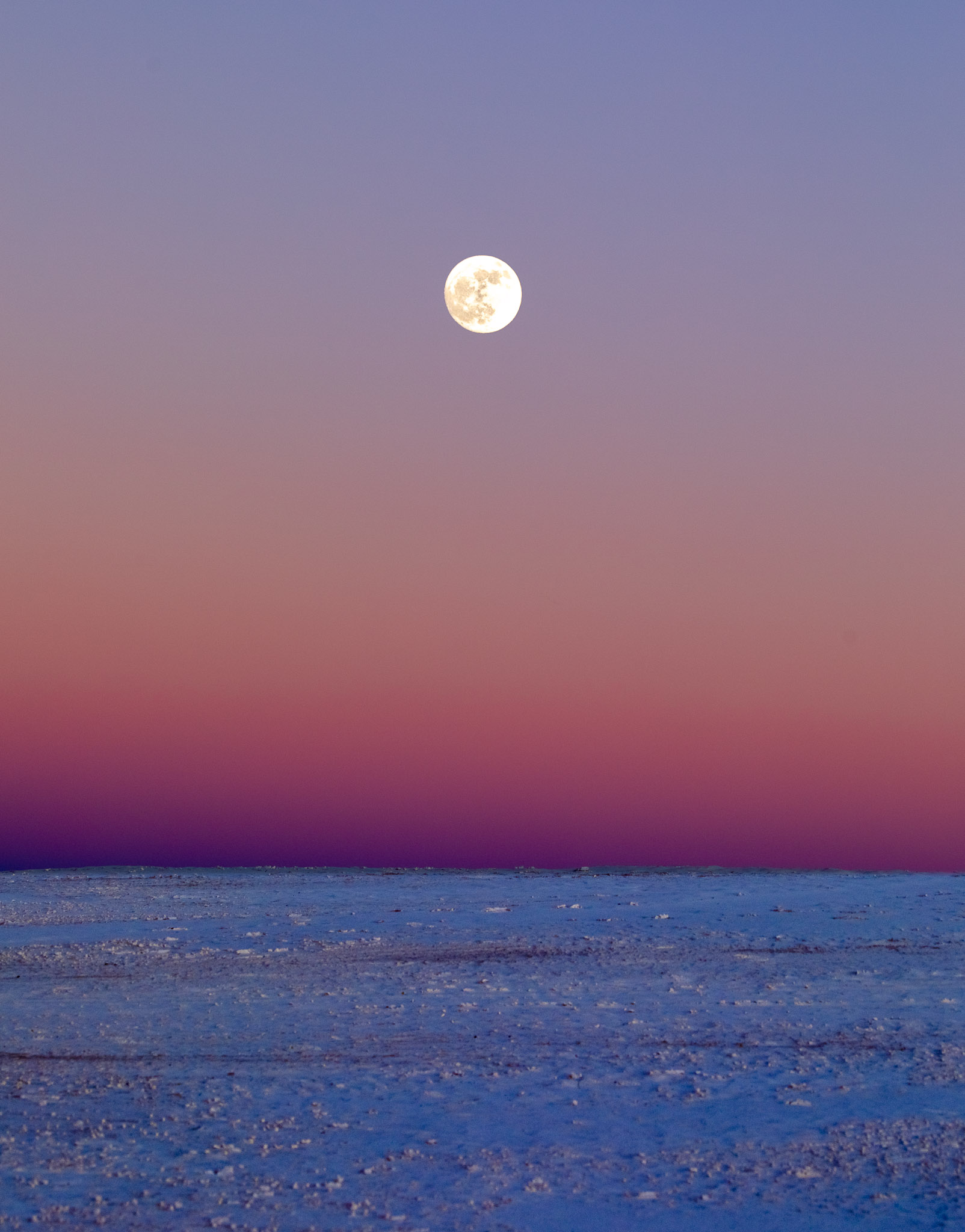 White Sands Full Moonrise