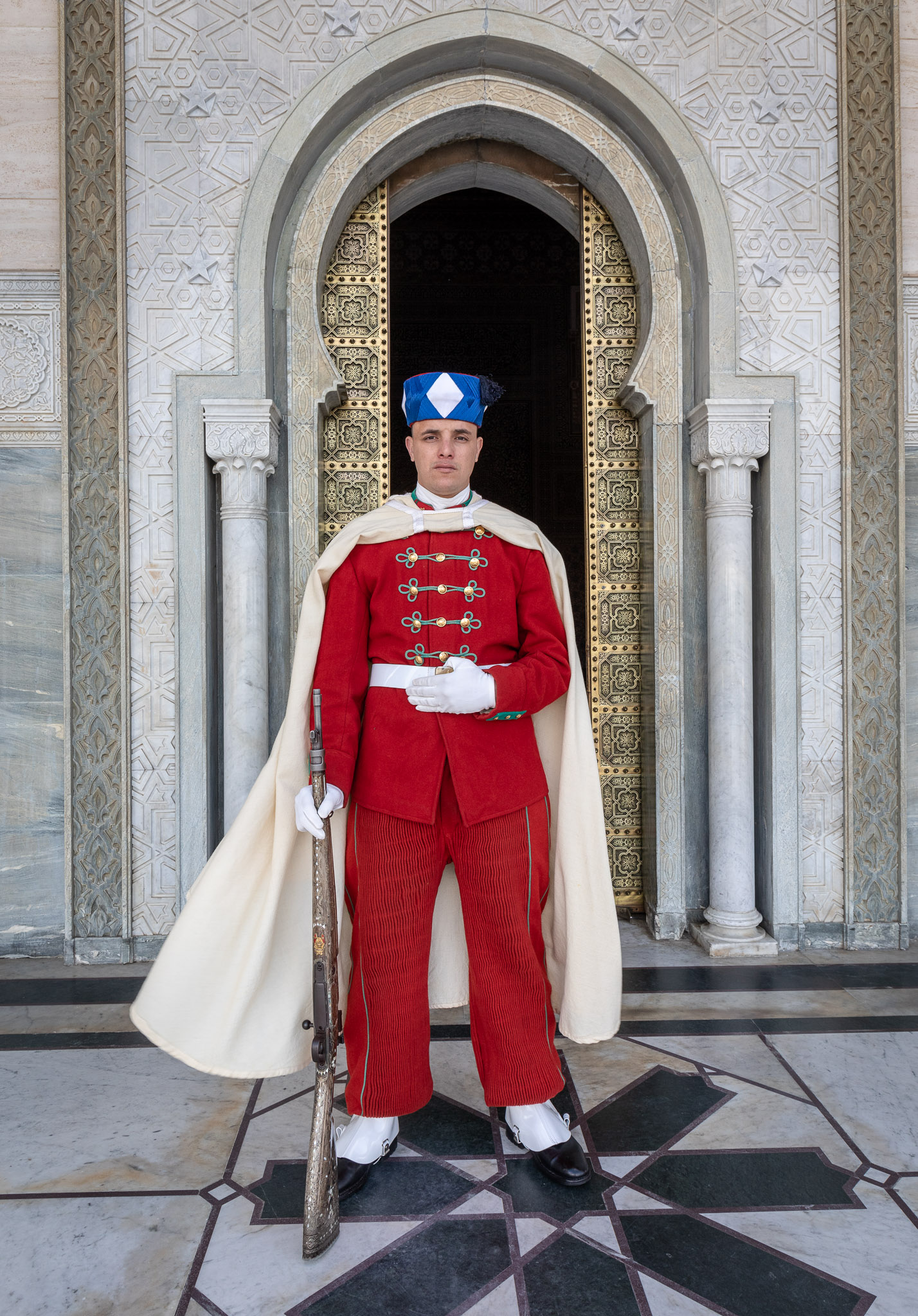 Mohamed V Mausoleum guard