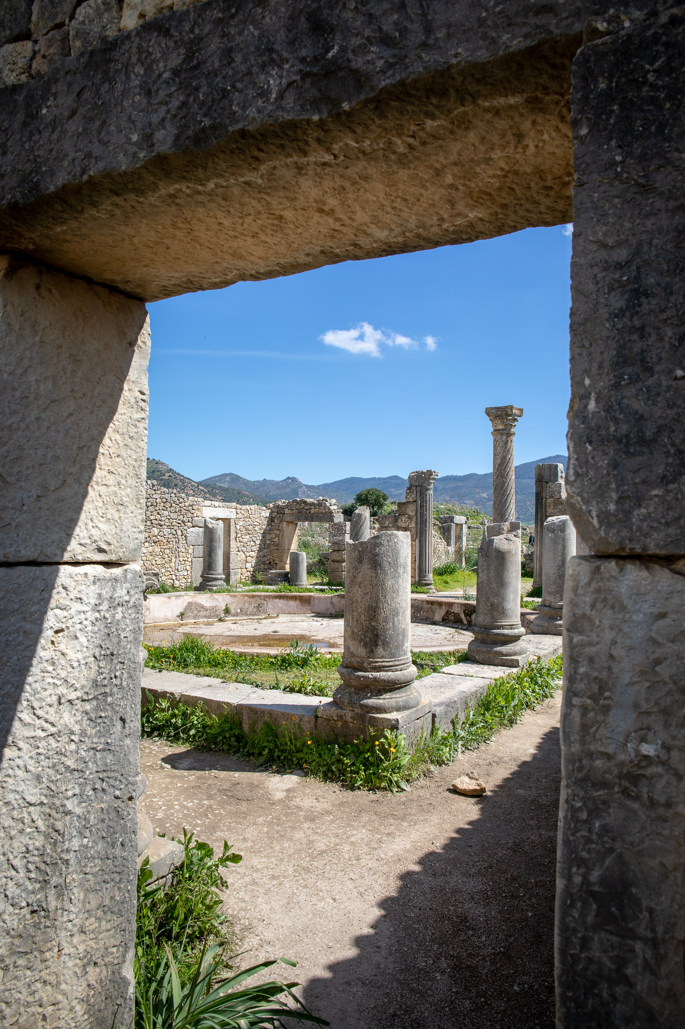 Volubilis private residence courtyard