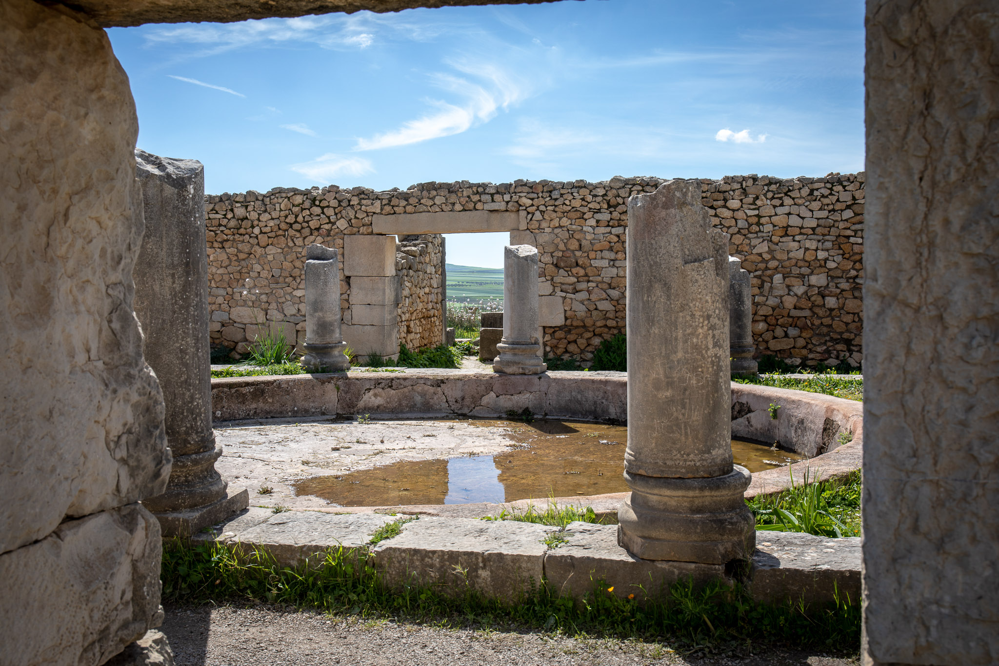 Volubilis private residence courtyard