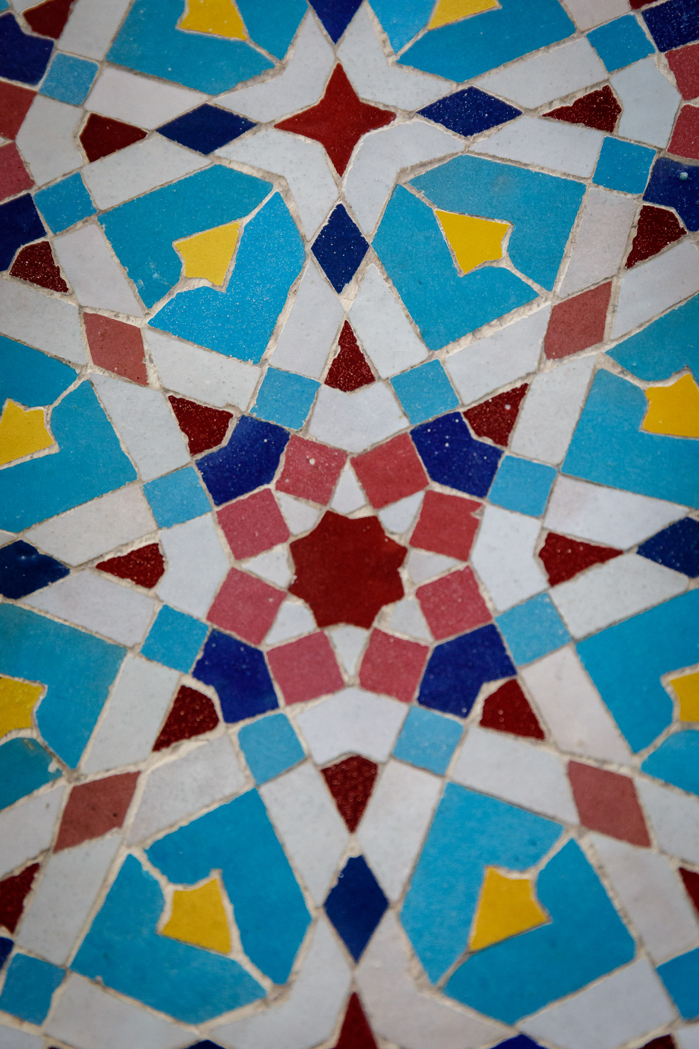 Mosaic tabletop detail