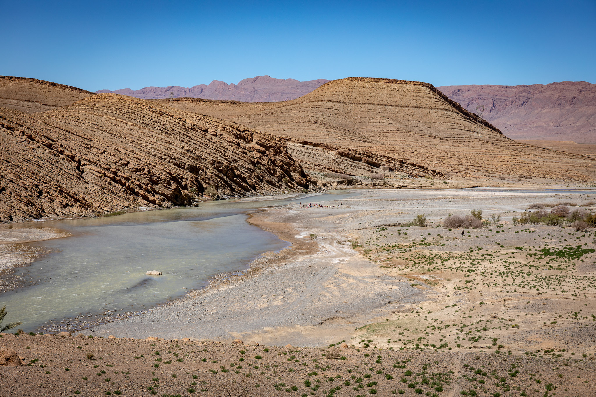 Upper Ziz River (village hotsprings in distance)