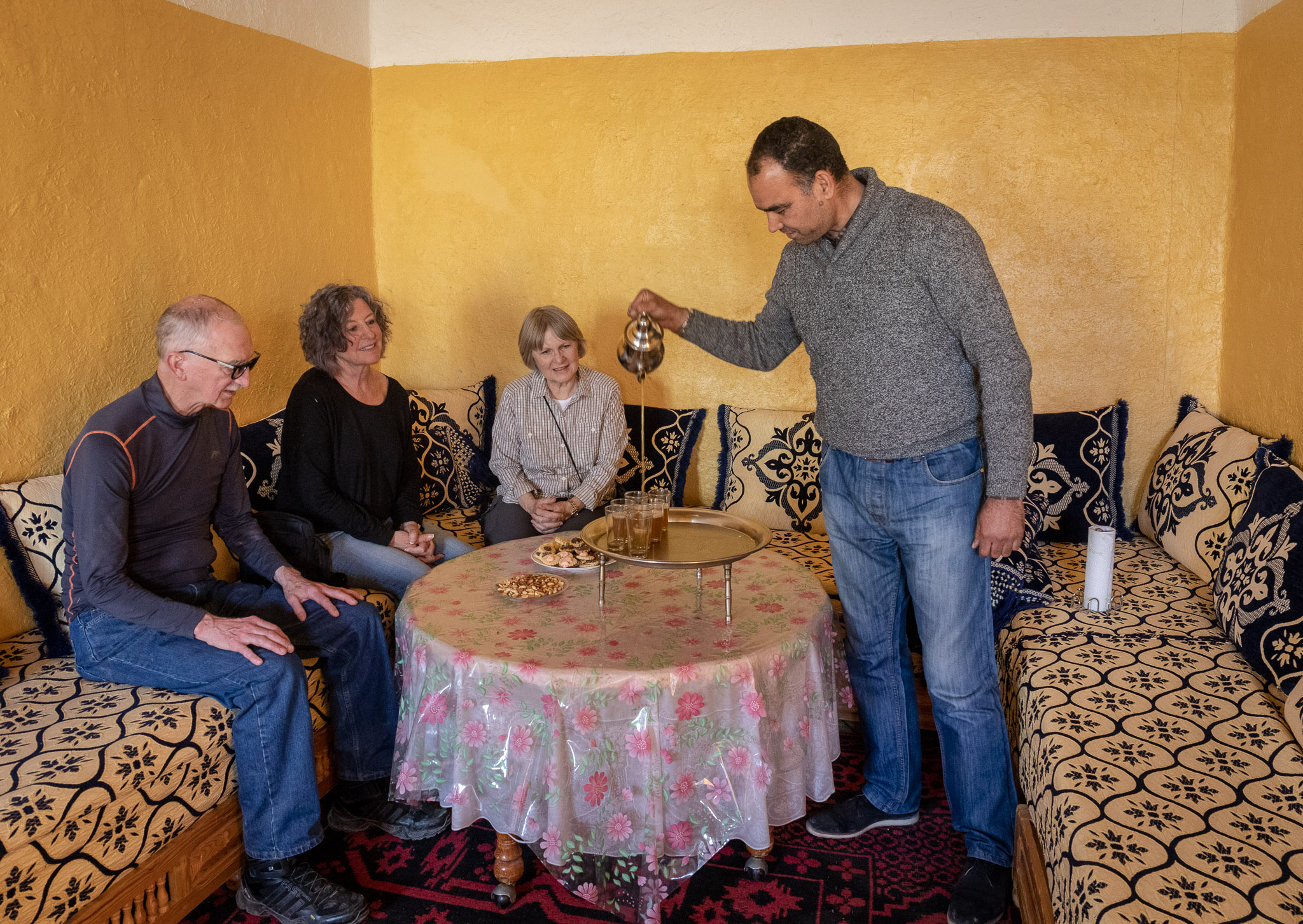 Tea in Brahim's family home