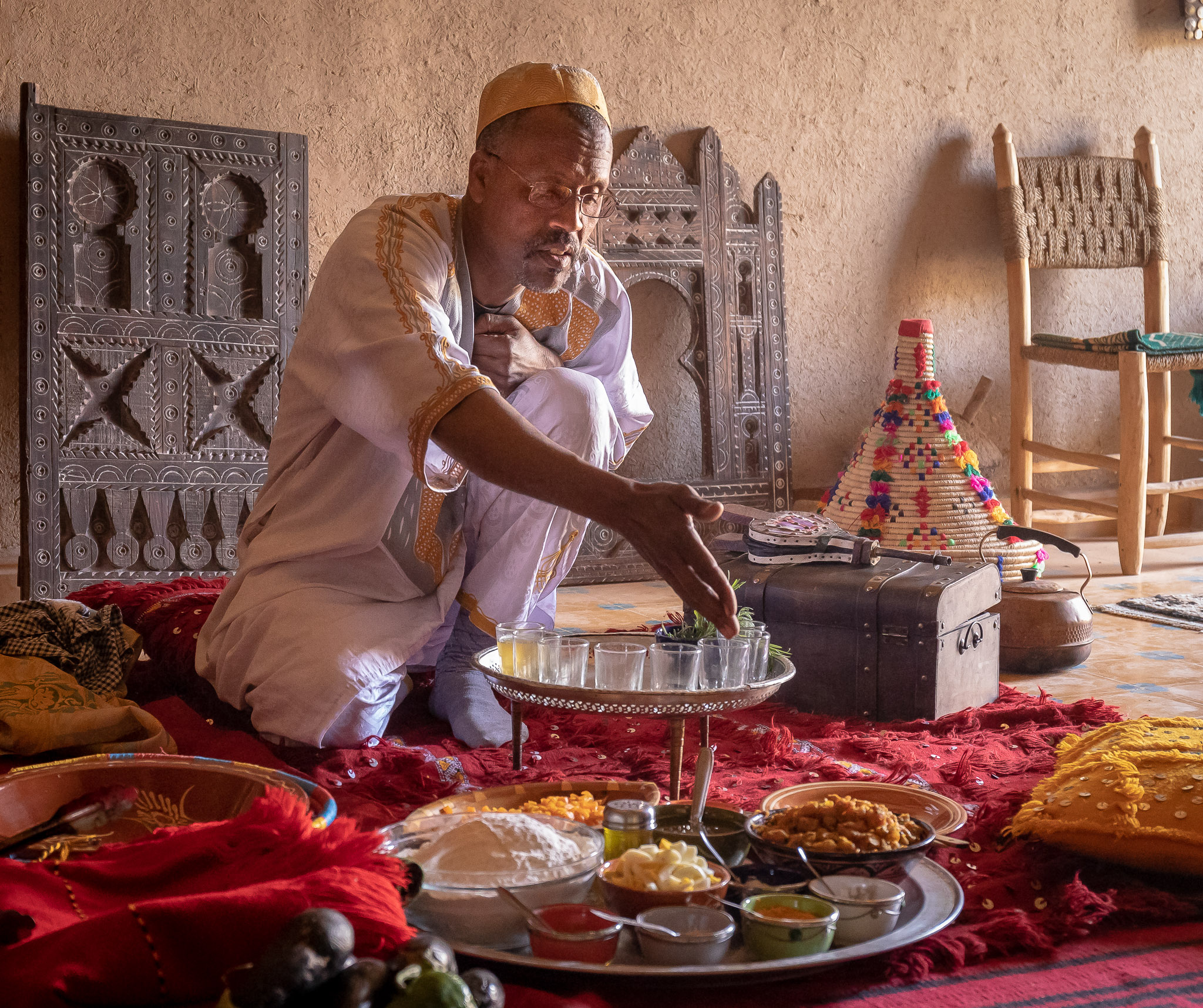 Cooking demostration & lunch at Tata's home