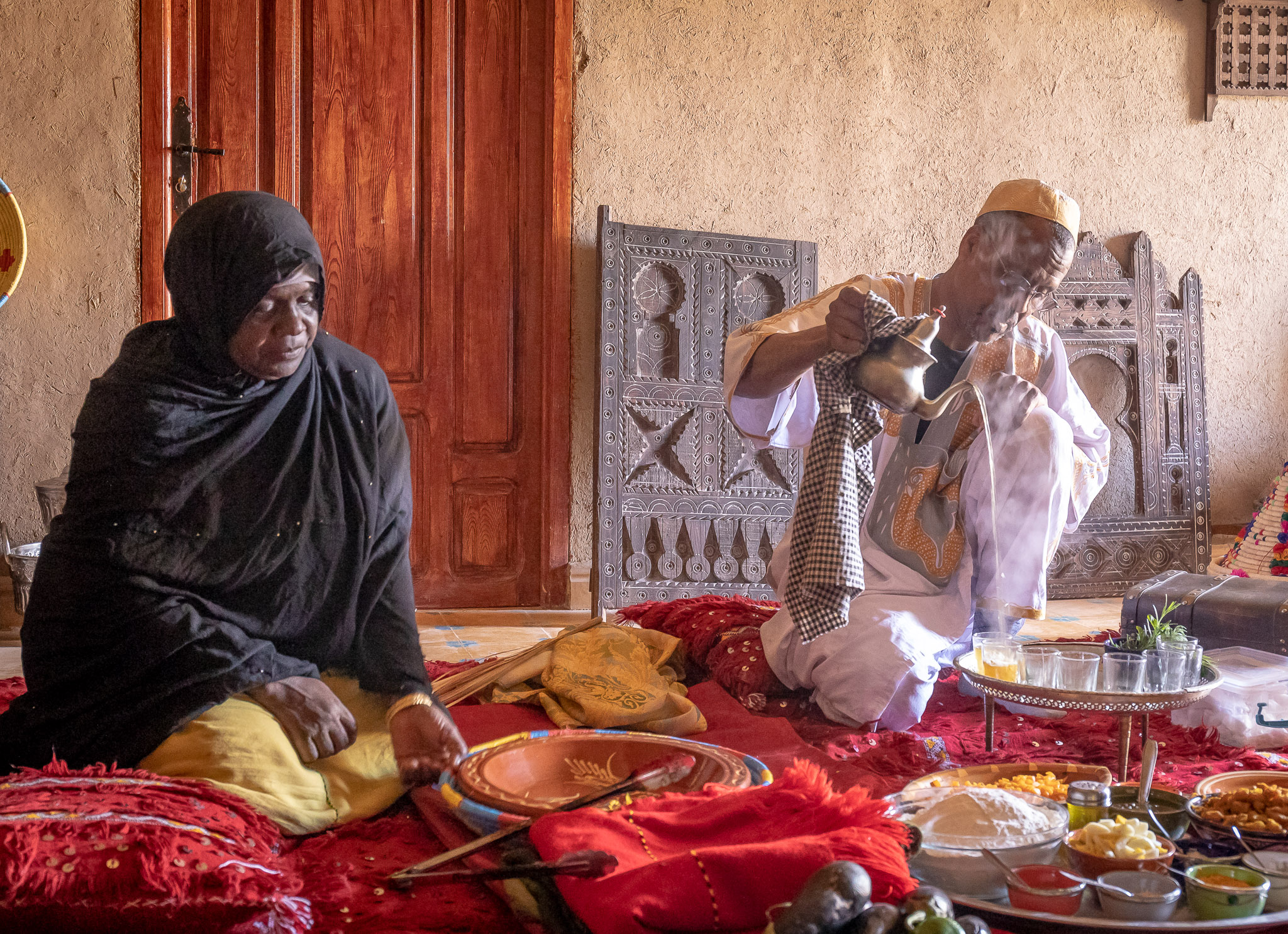 Cooking demostration & lunch at Tata's home