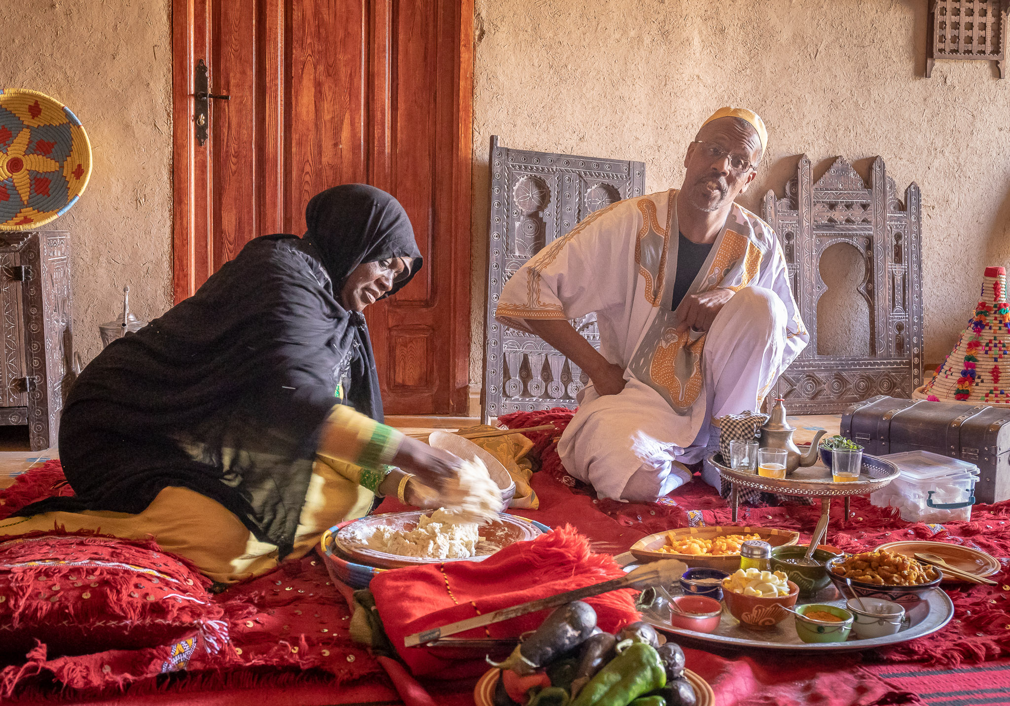 Cooking demostration & lunch at Tata's home