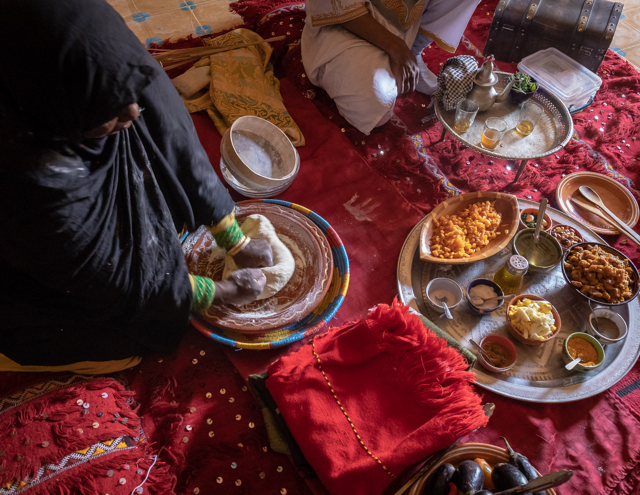 Cooking demostration & lunch at Tata's home