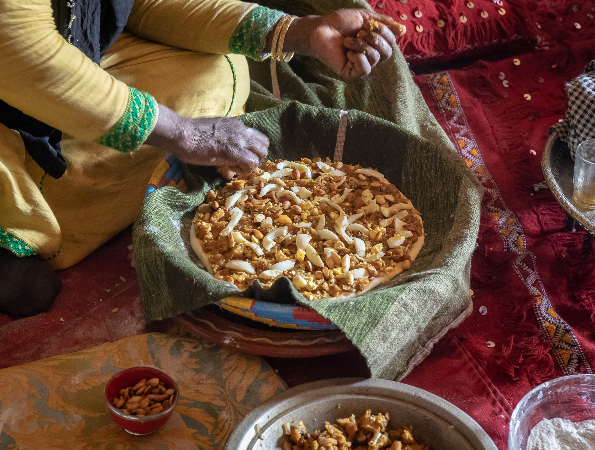 Cooking demostration & lunch at Tata's home