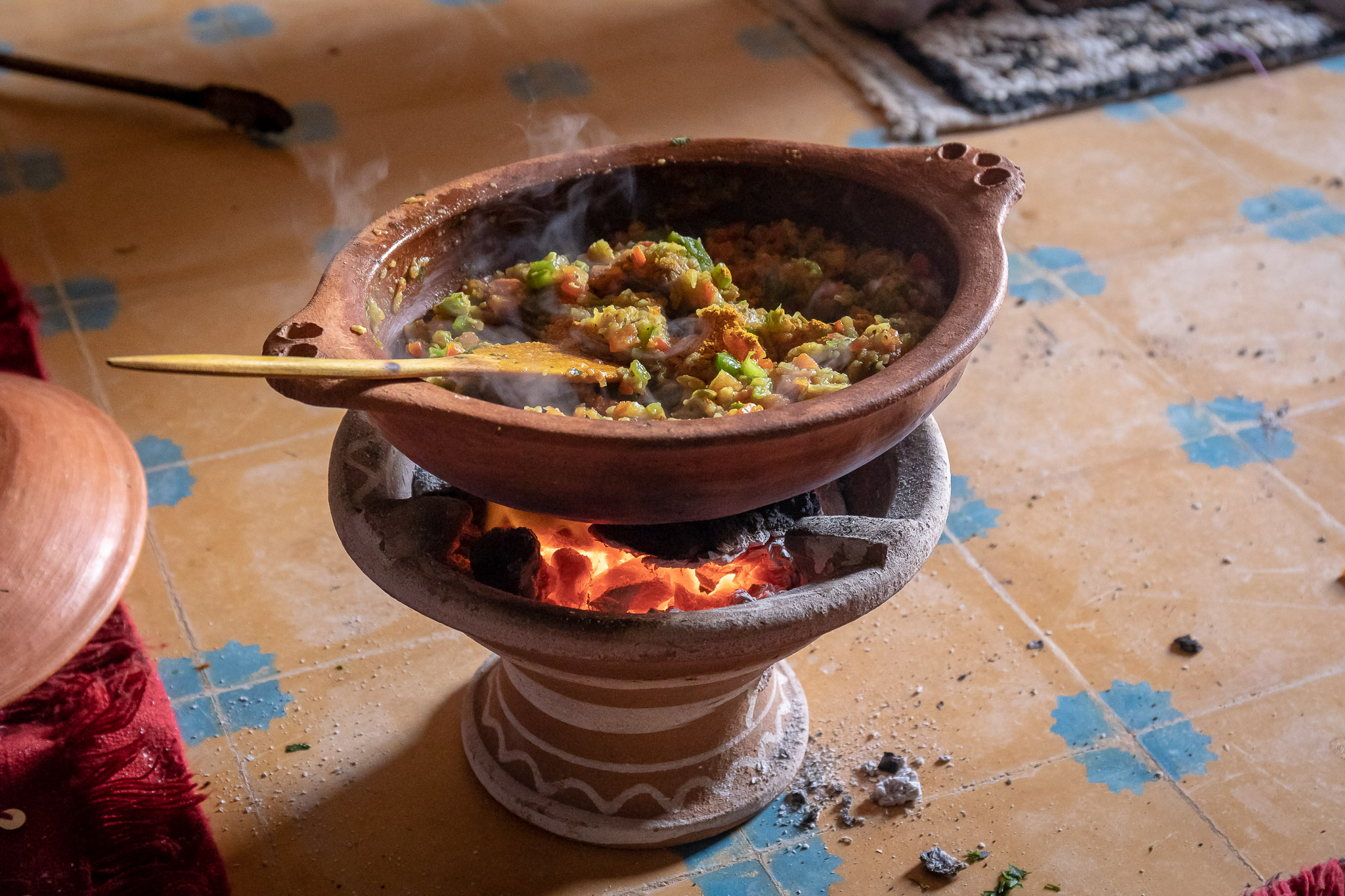 Cooking demostration & lunch at Tata's home