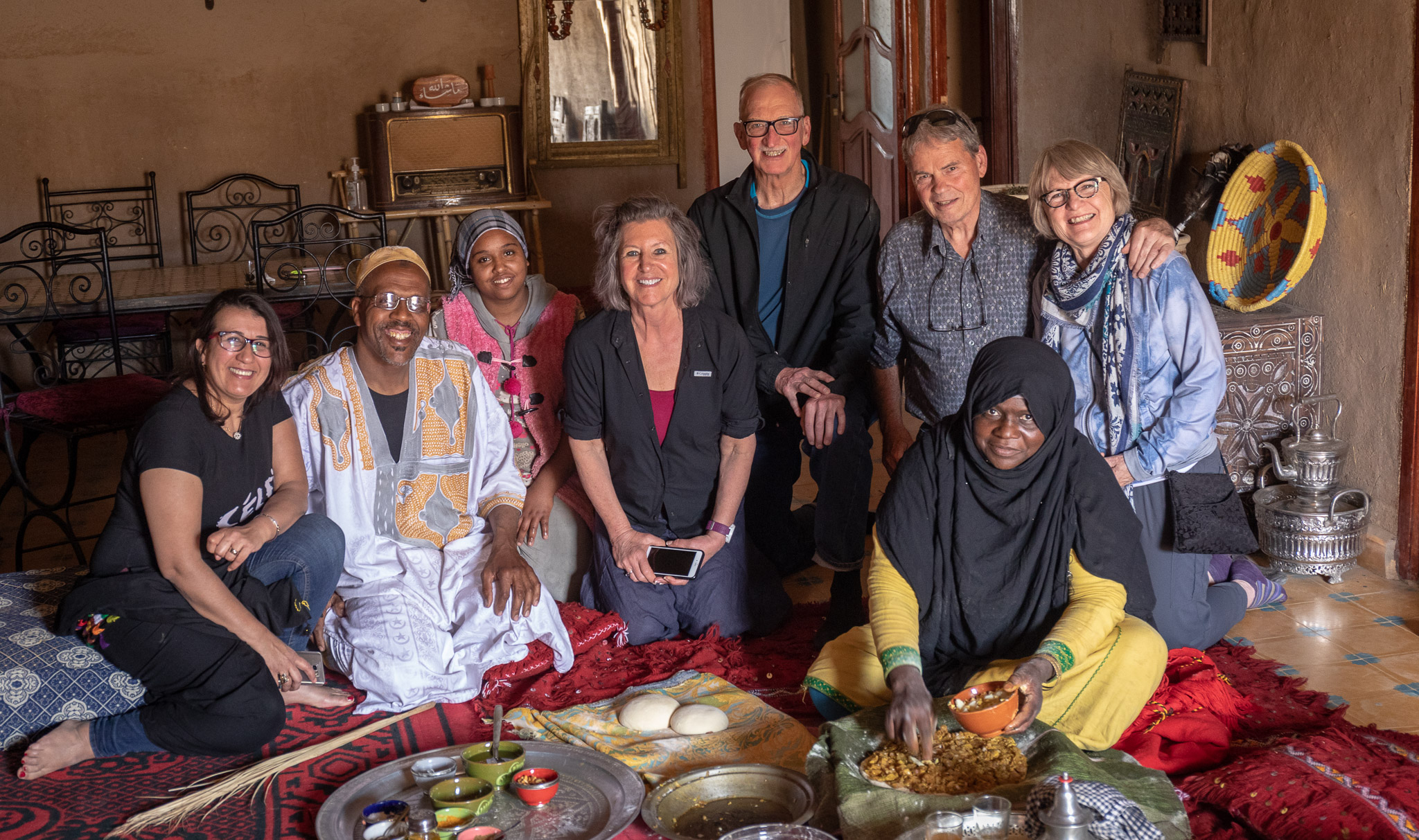 Cooking demostration & lunch at Tata's home