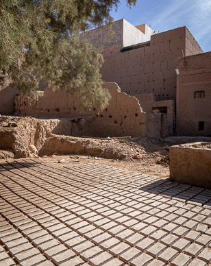 Making mud bricks