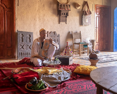 Cooking demostration & lunch at Tata's home