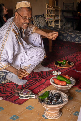 Cooking demostration & lunch at Tata's home