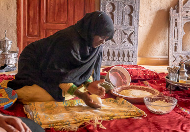 Cooking demostration & lunch at Tata's home