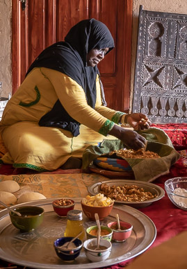 Cooking demostration & lunch at Tata's home