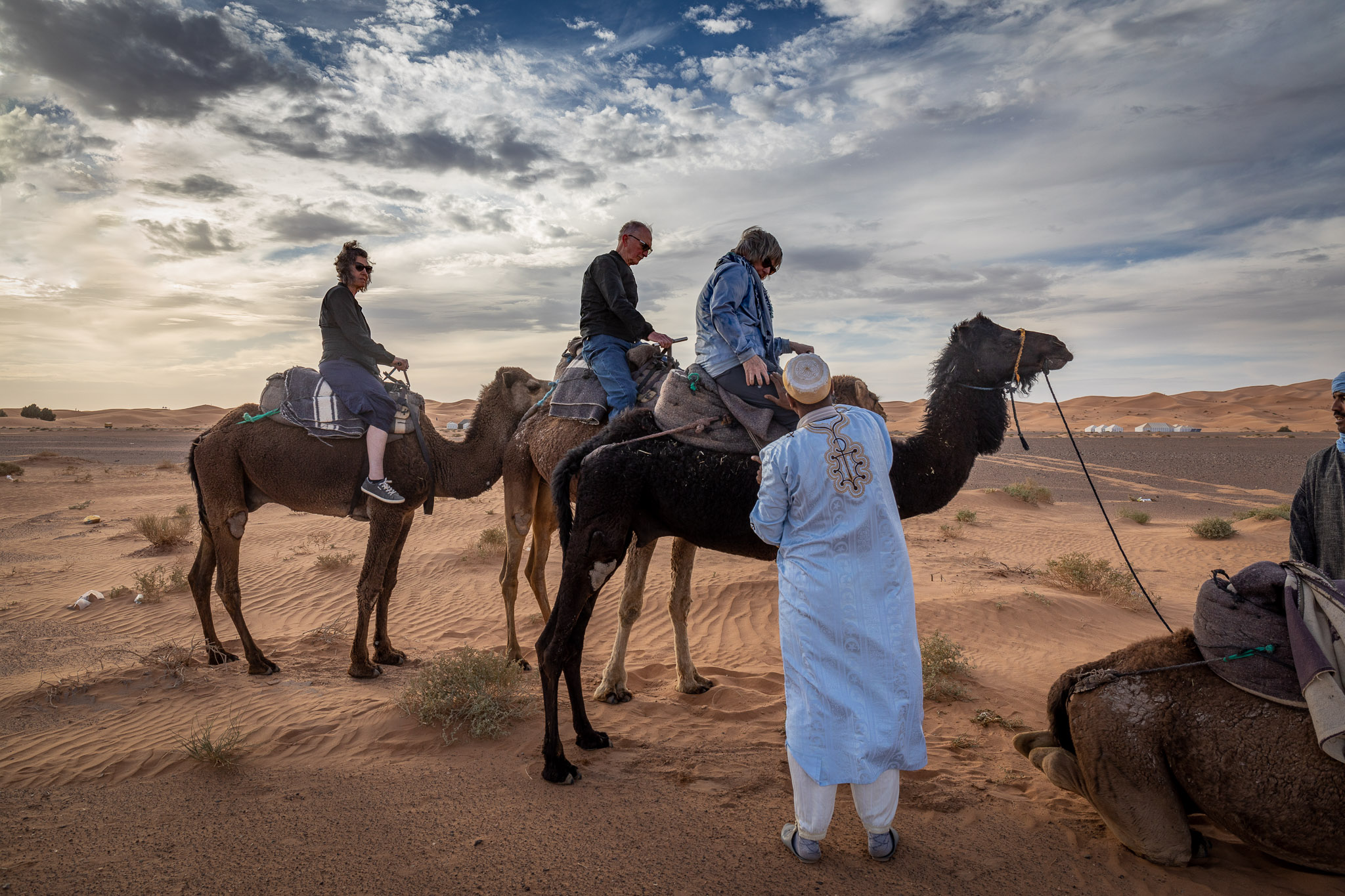 Camel ride to Erg Chebbi dunes