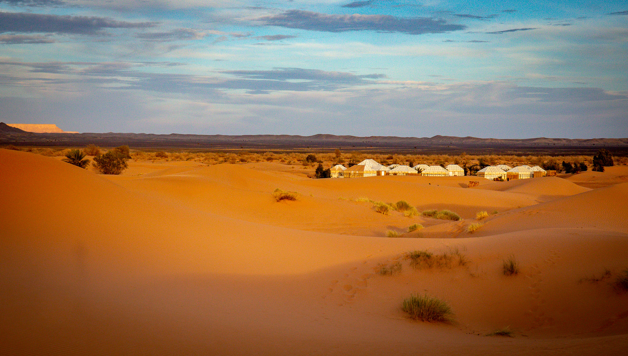 Our tent encampment at Erg Chebbi dunes