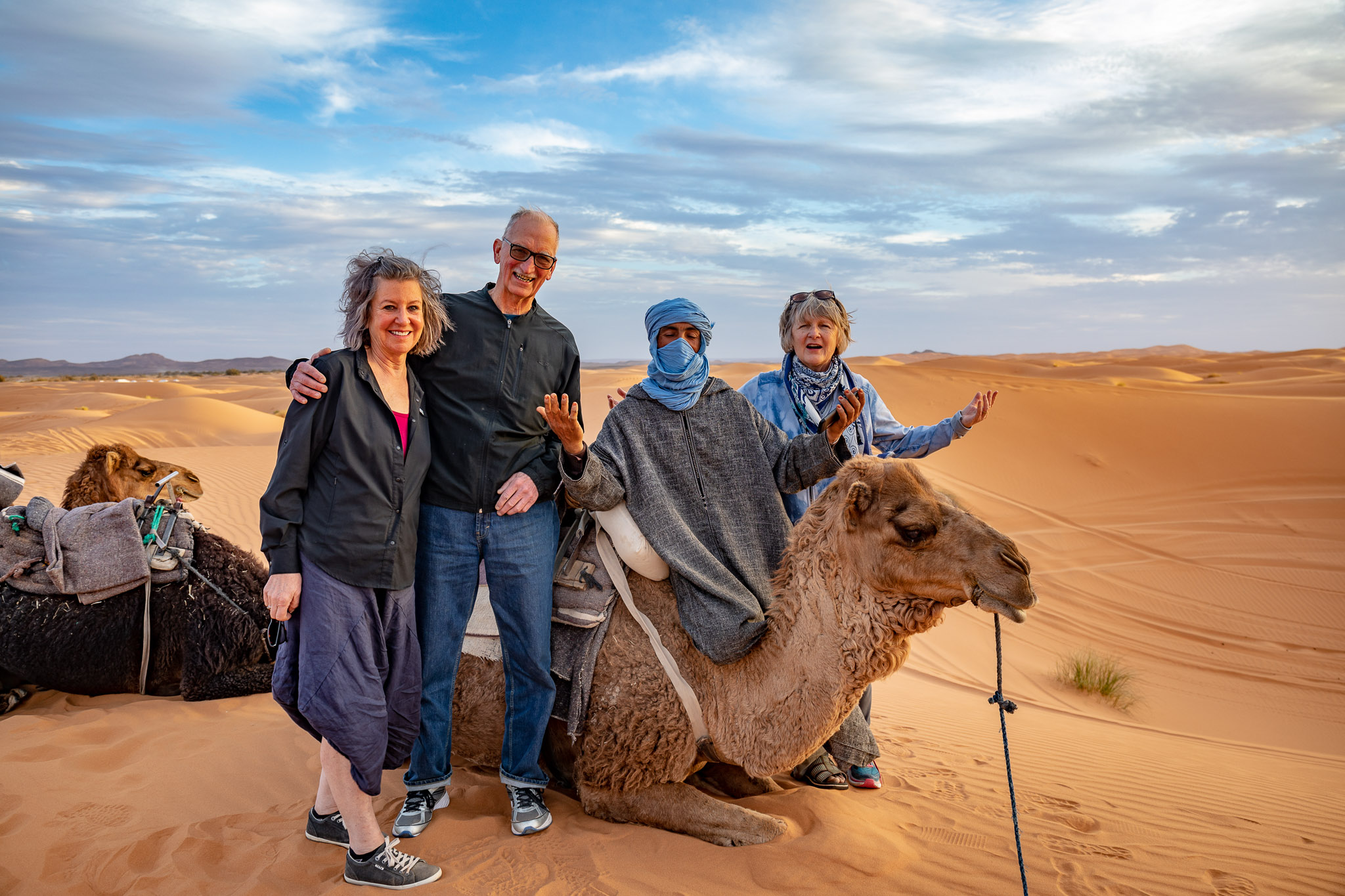 Camel ride to Erg Chebbi dunes