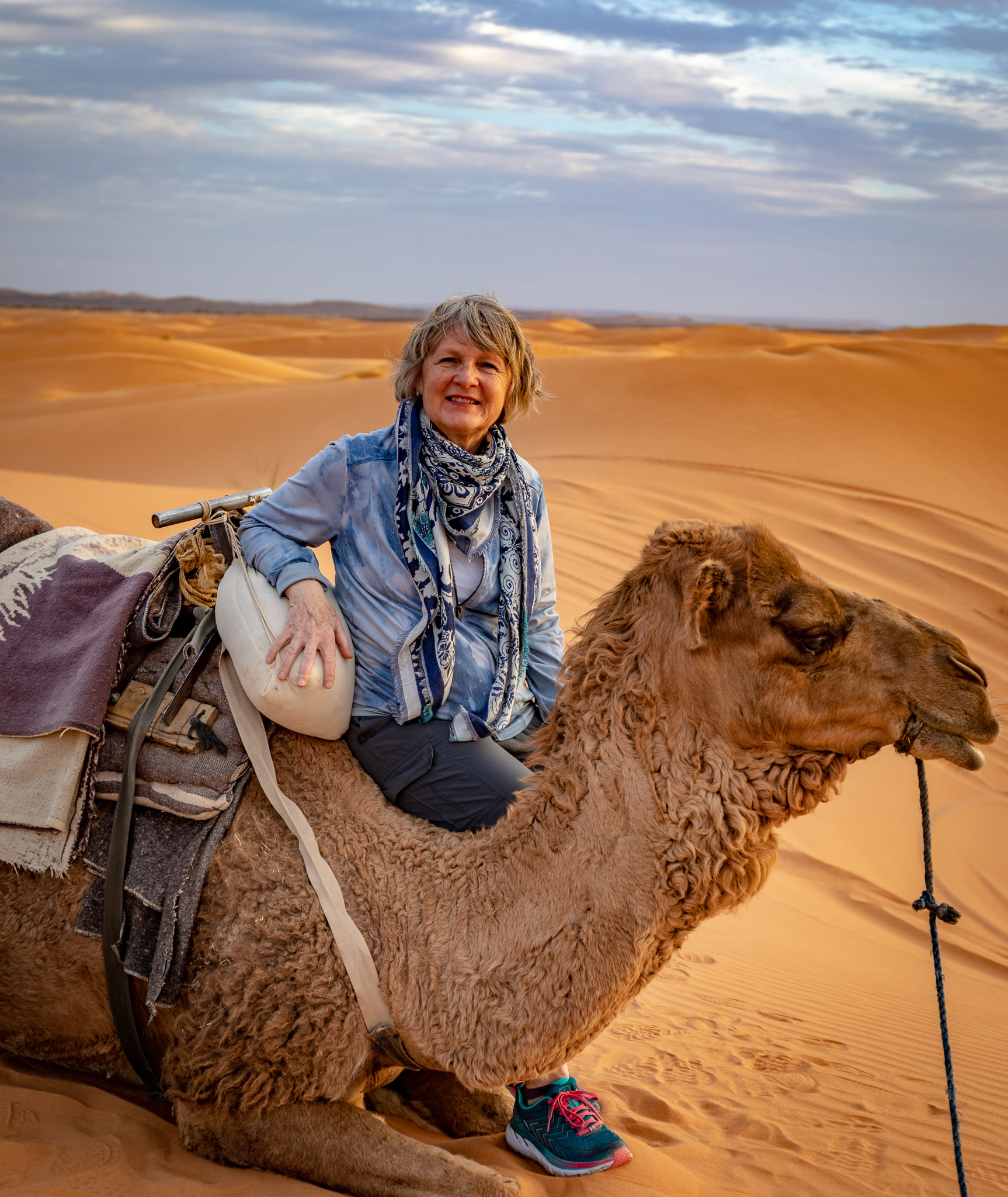 Camel ride to Erg Chebbi dunes