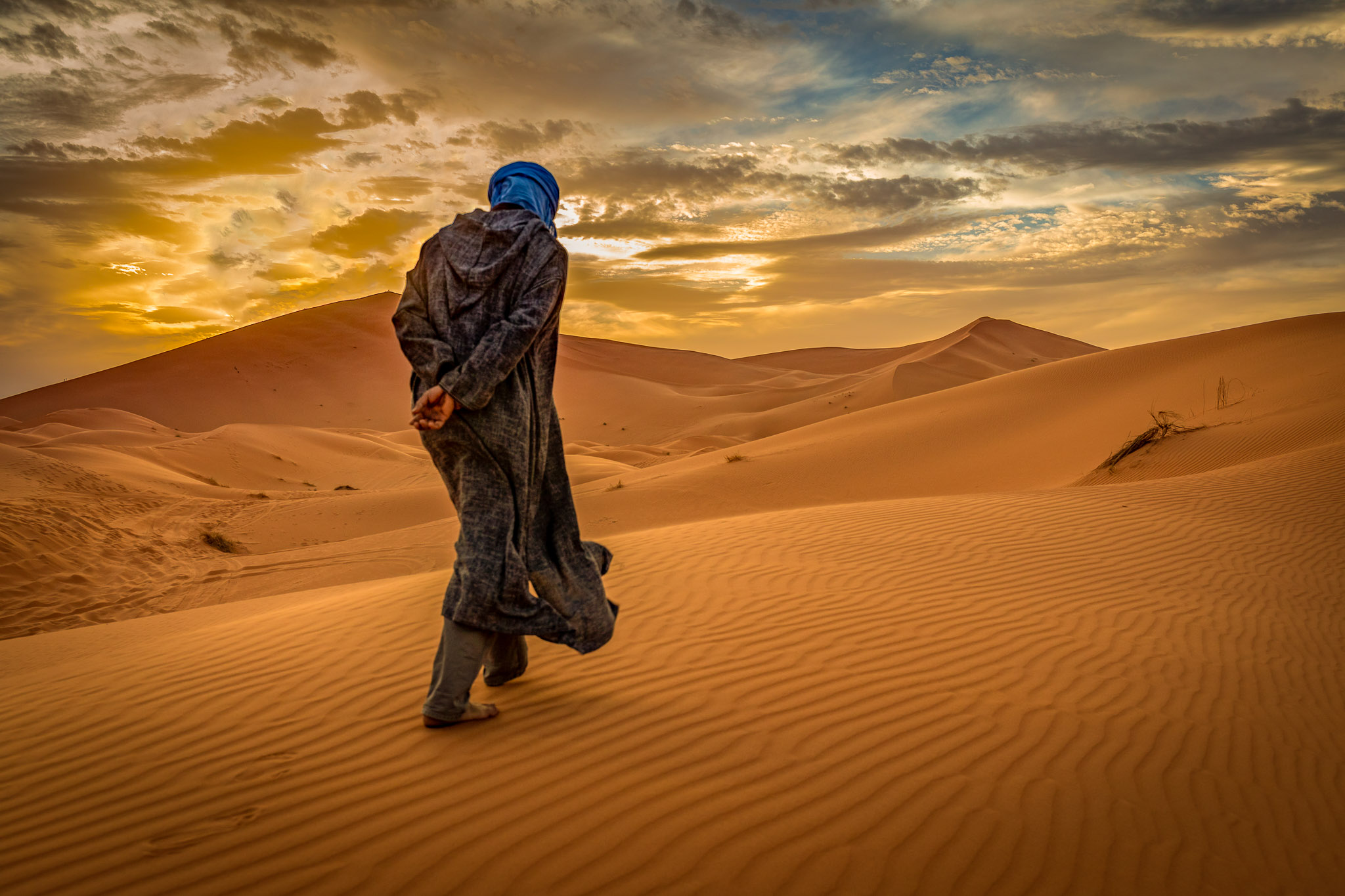 Erg Chebbi dunes sunset