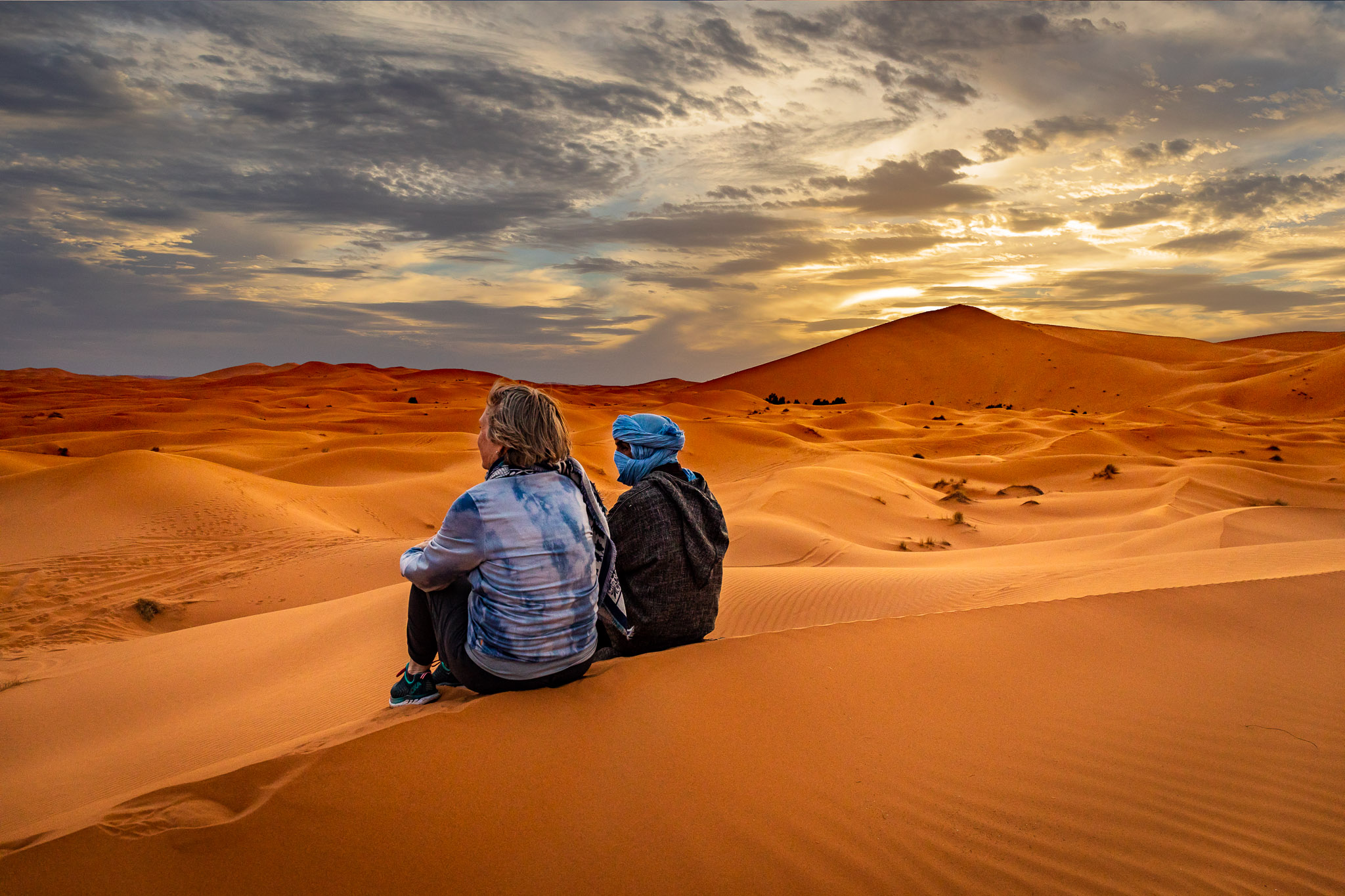 Erg Chebbi dunes sunset