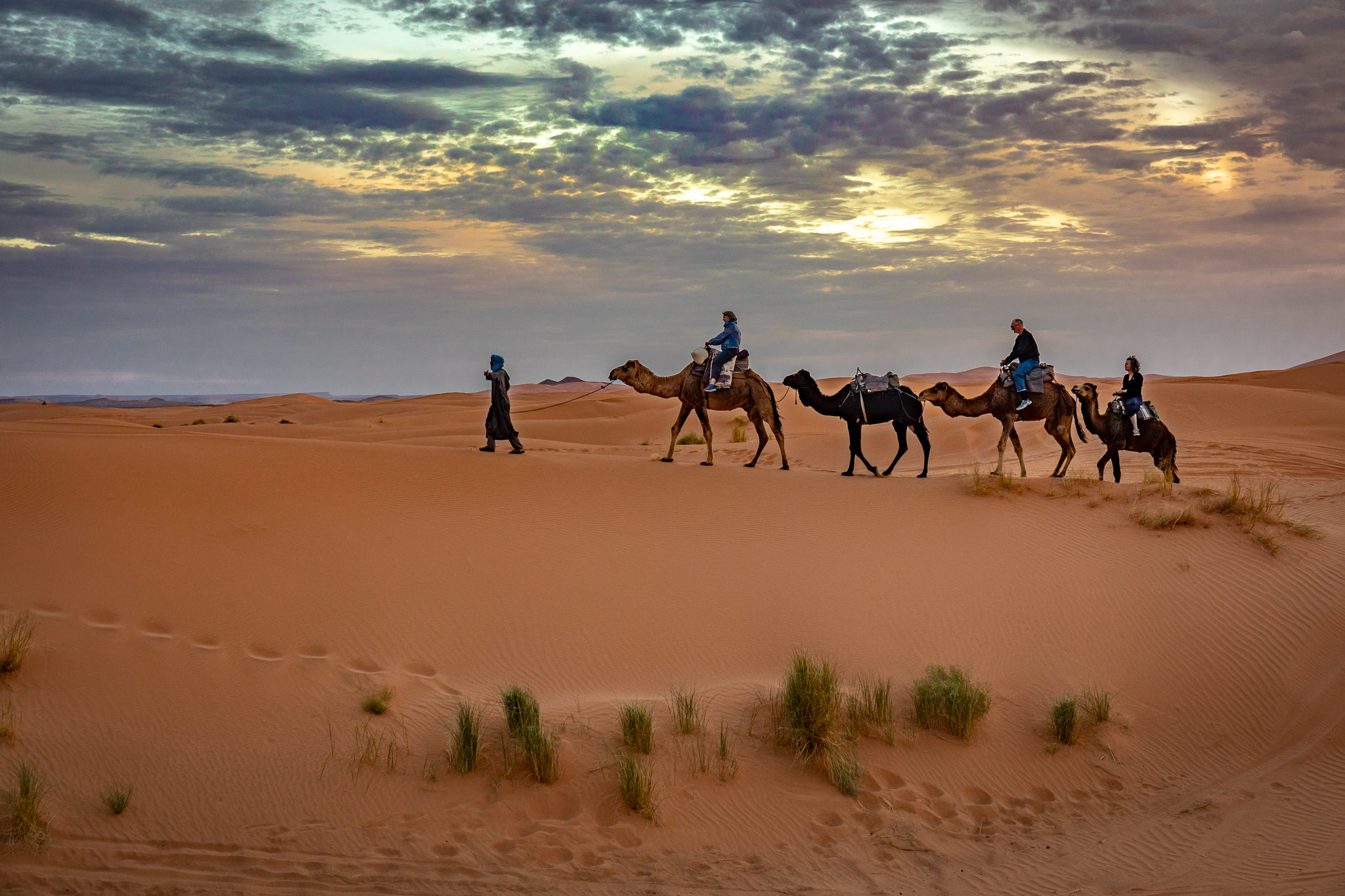 Camel ride to Erg Chebbi encampment