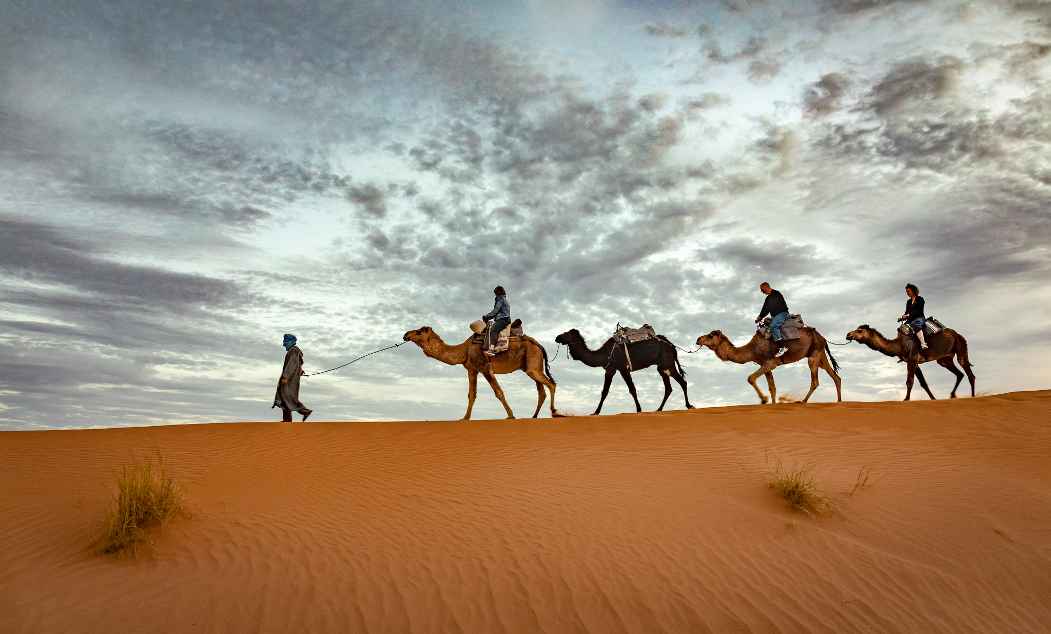 Camel ride to Erg Chebbi encampment