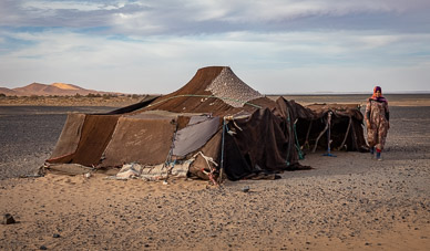 Nomadic sheepherder's tent