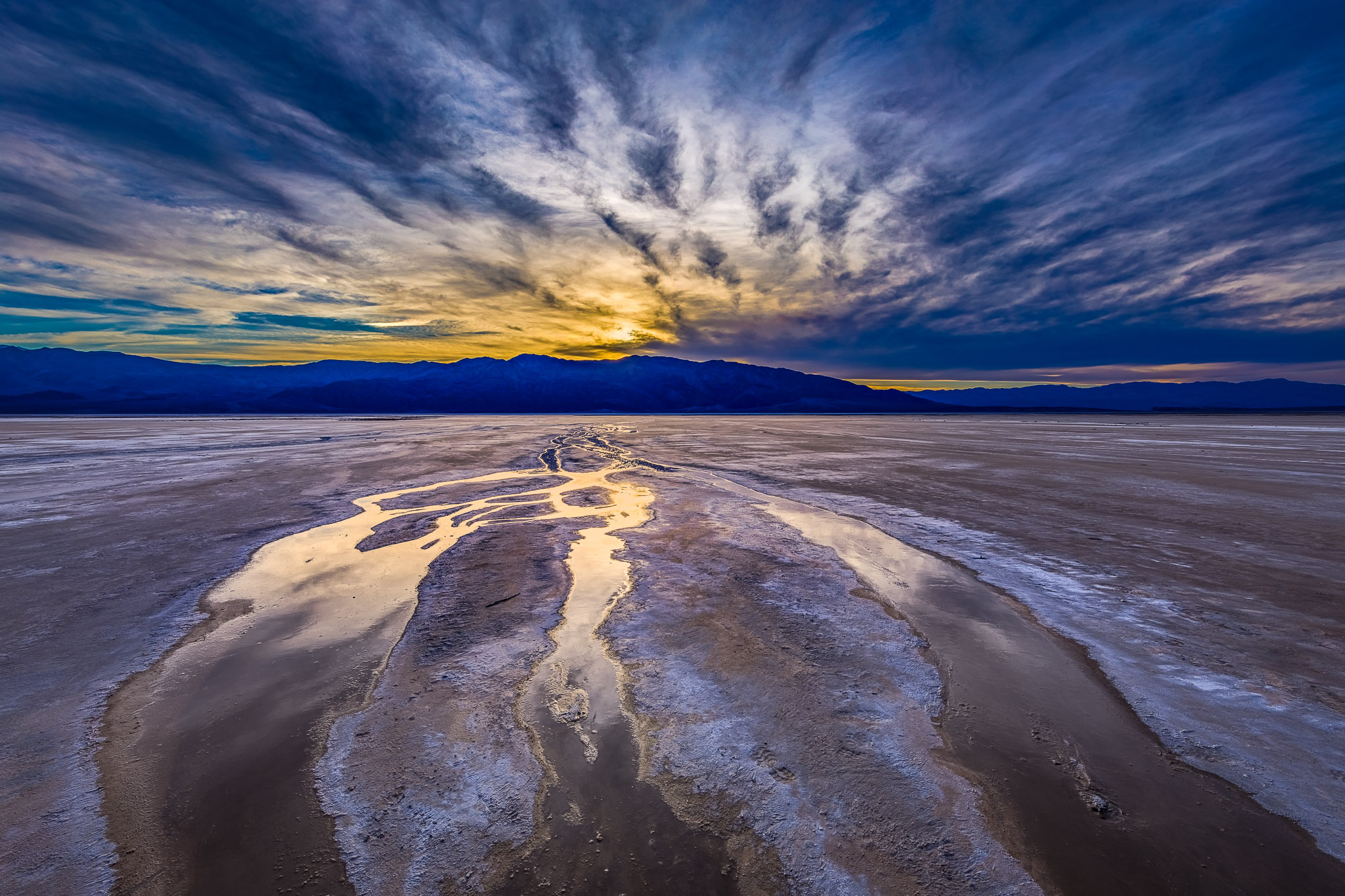Salt Creek Marsh Sunset, Death Valley