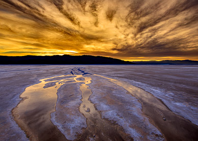Salt Creek Marsh Sunset, Death Valley
