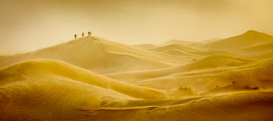 Mesquite Dunes Sand Storm, Death Valley