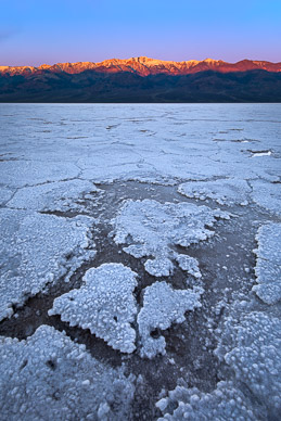 Dawn on Badwater Salt Flats, Death Valley