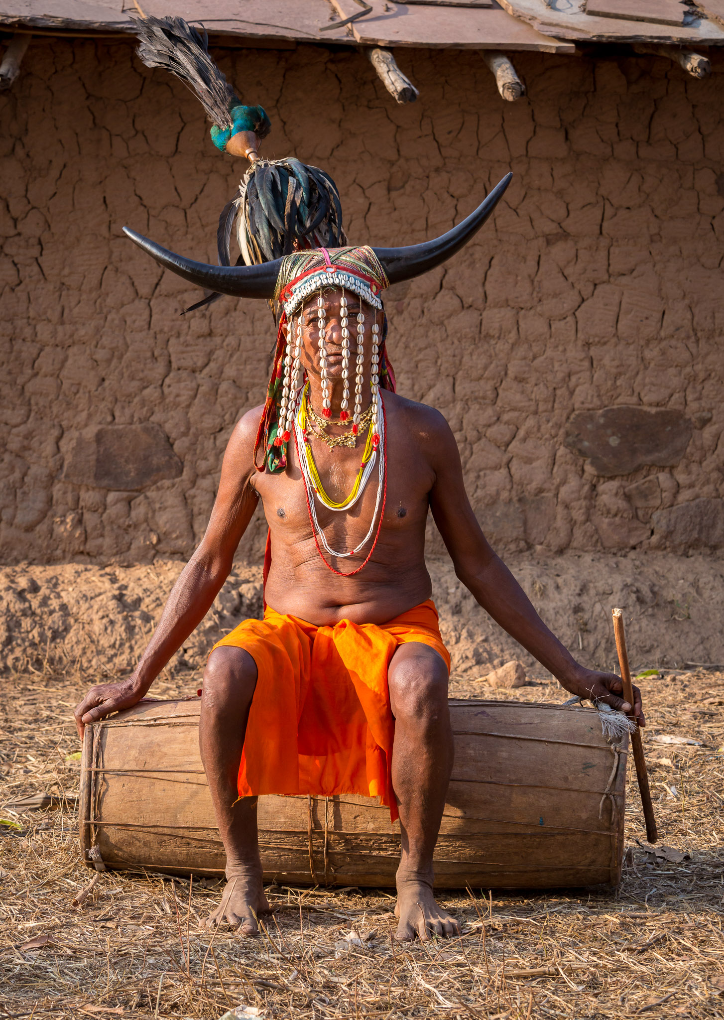 Gaur Maria (Bison Horn) tribal dancer in Nainar