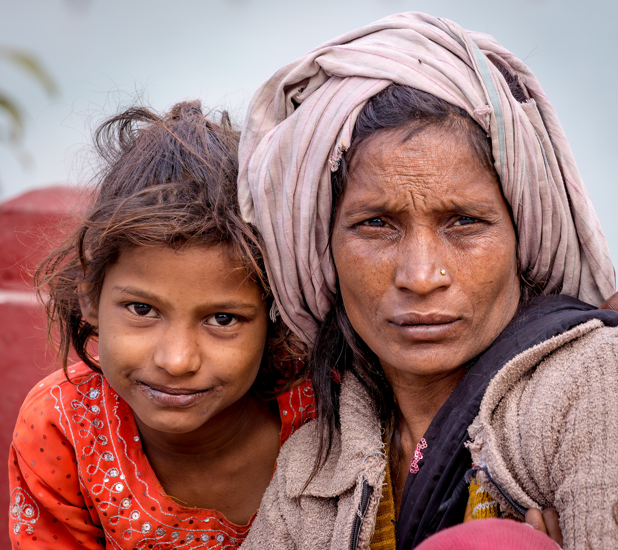 Mother and child, Haridwar, India