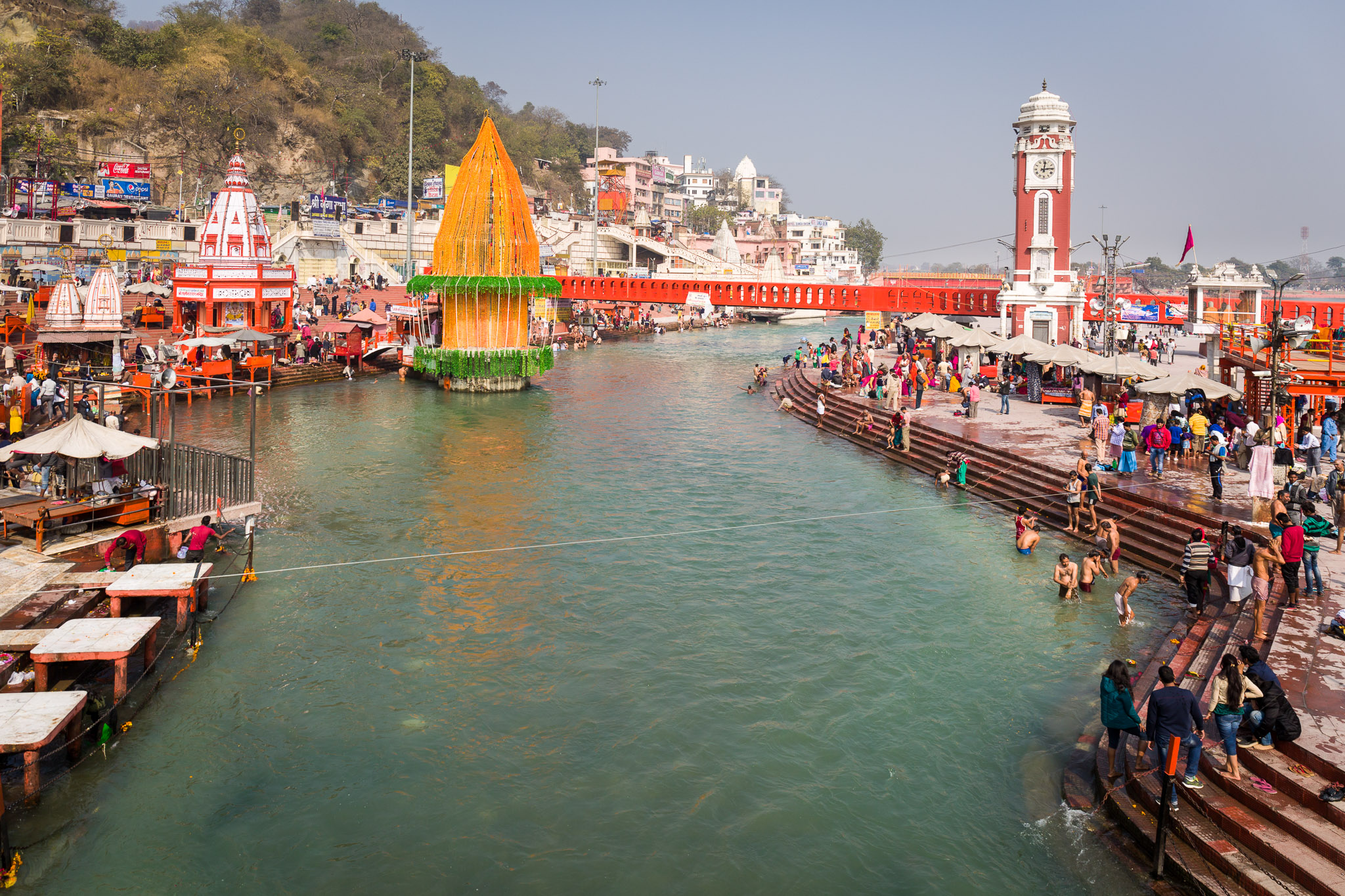 The Hari-ki-Pauri bathing ghat in Haridwar