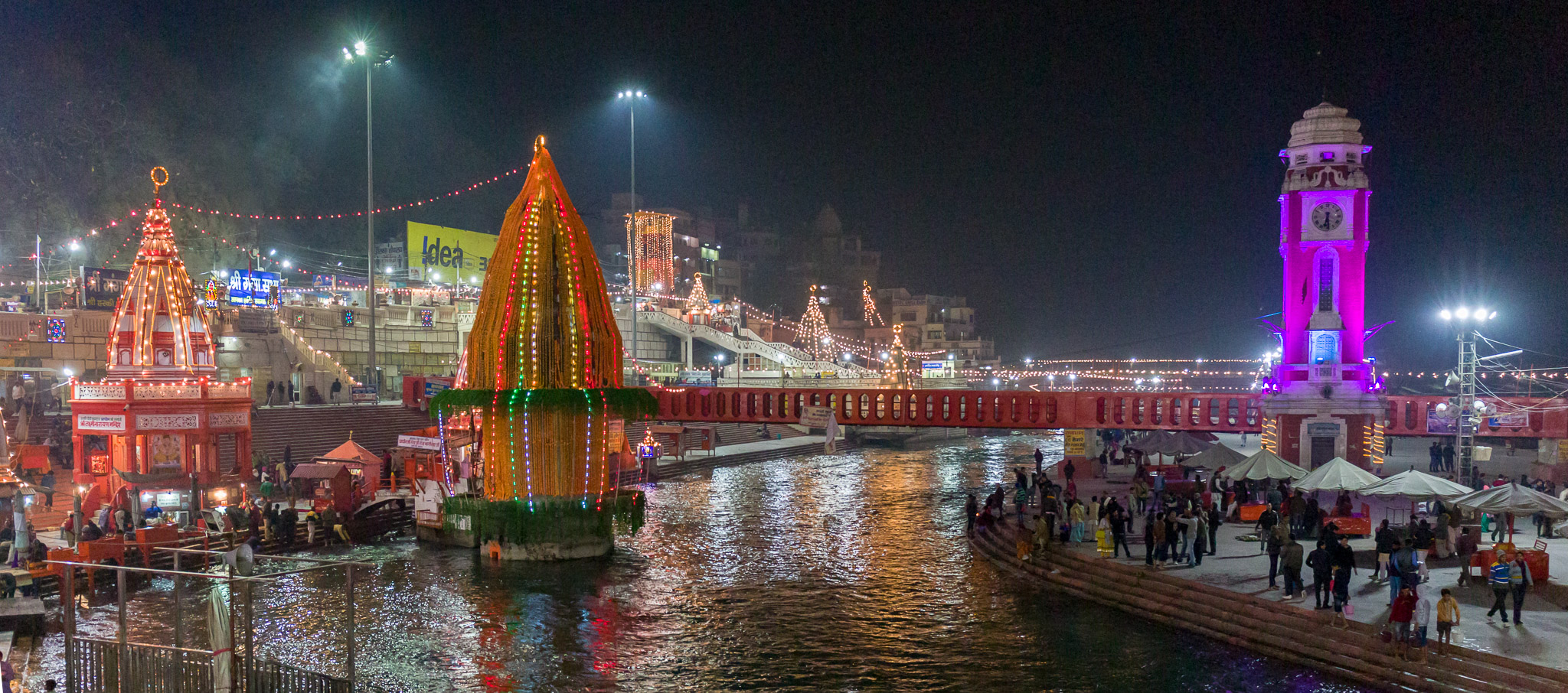 Haridwar at night